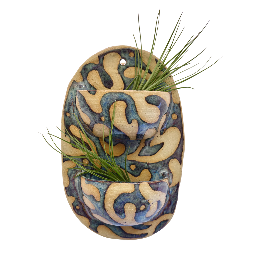 Self-Watering Wall Planter in Starry Night Blue