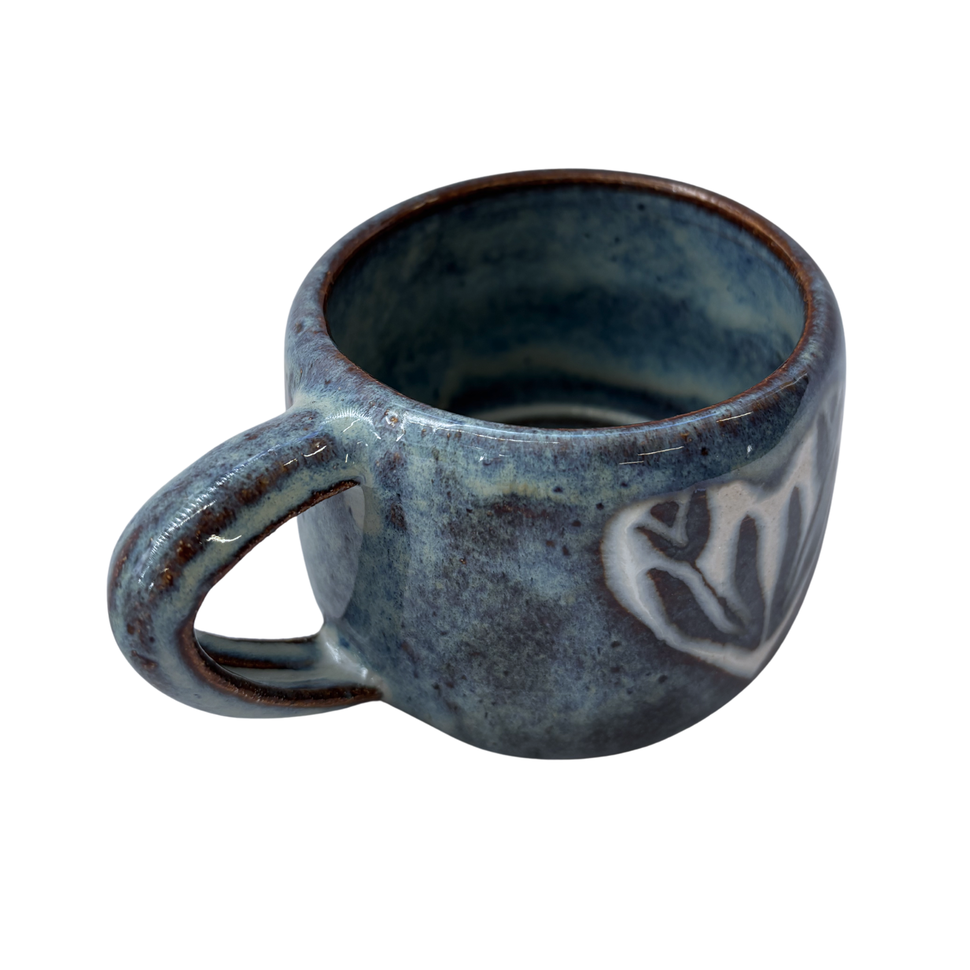 Tile Mug in Speckled Blue