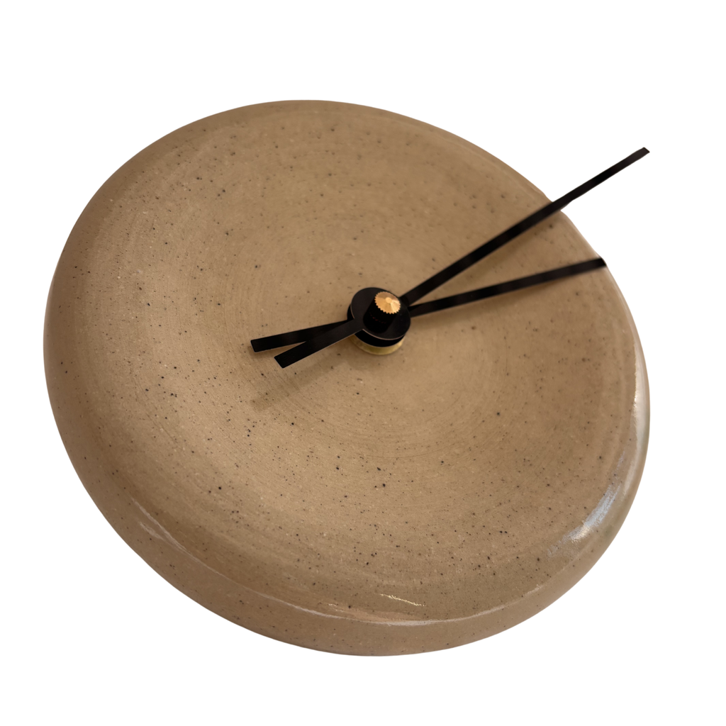 Wall Clock in Glossy Sandstone