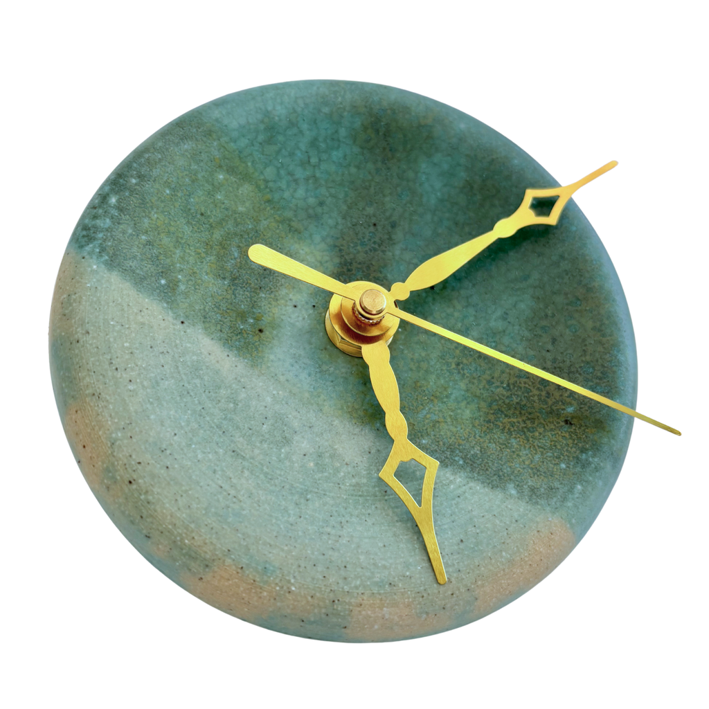 Bubble Clock in Beach Teal