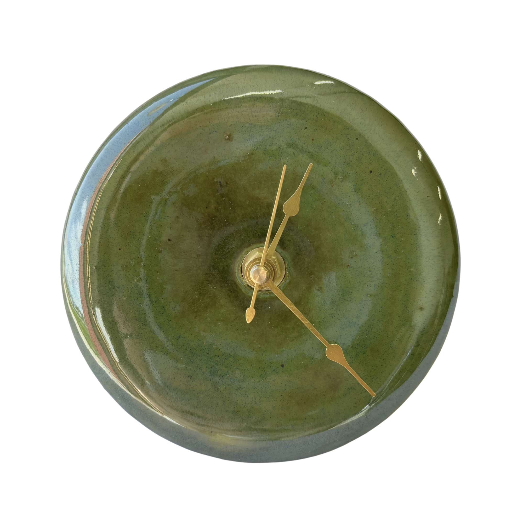 Bubble Clock in Ocean Green
