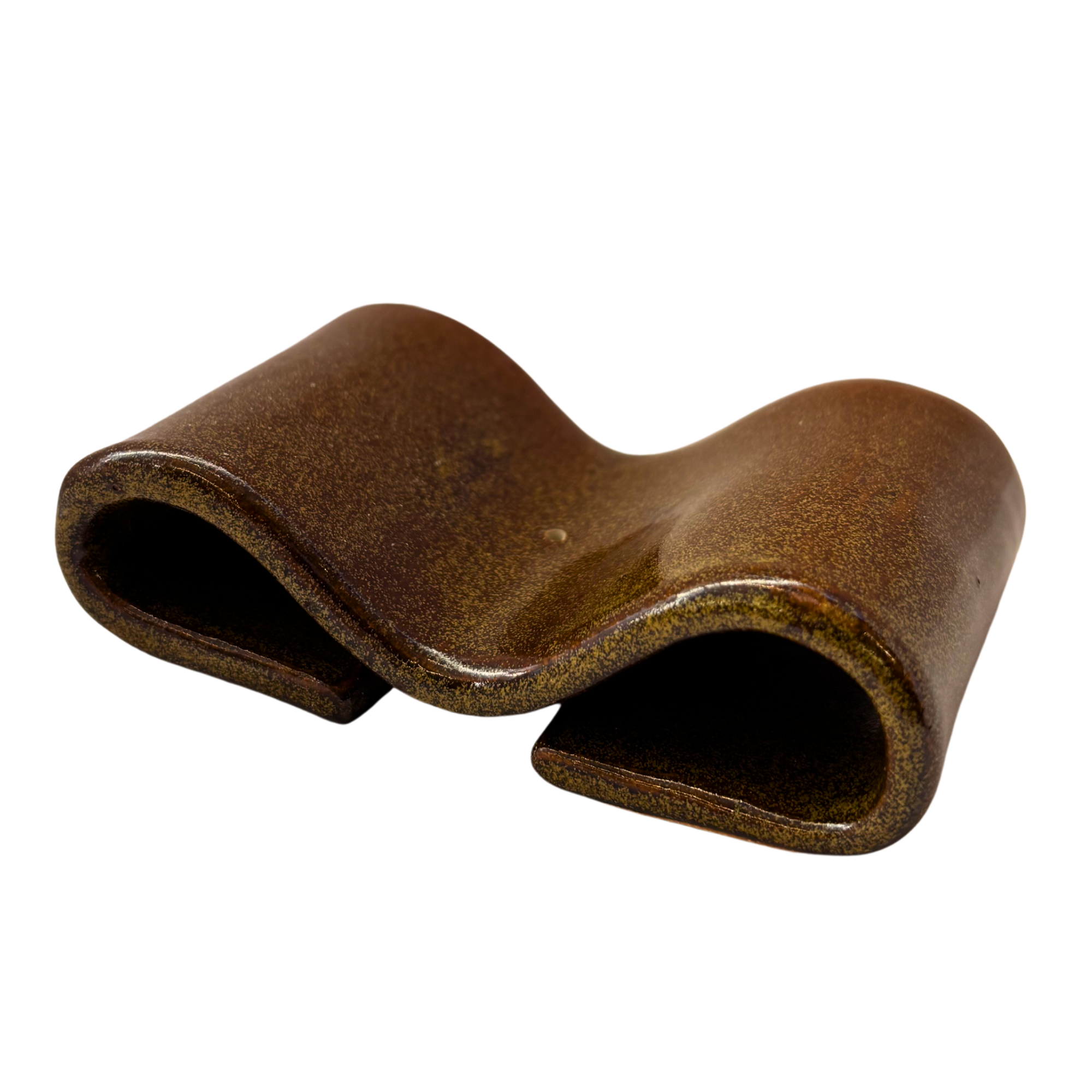 Incense Holder in Speckled Brown