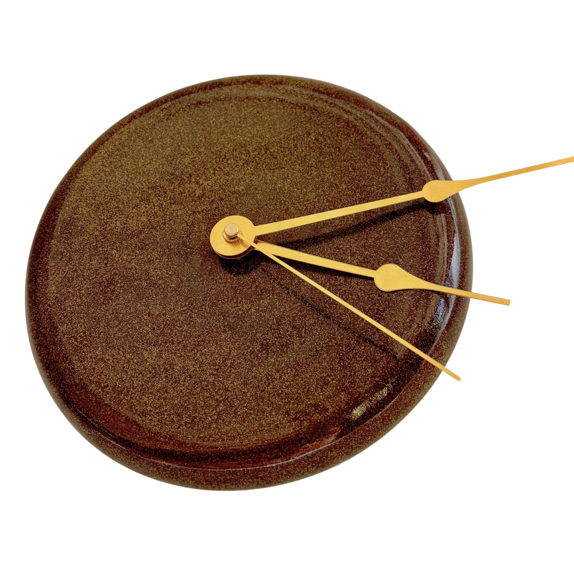 Bubble Clock in Speckled Brown