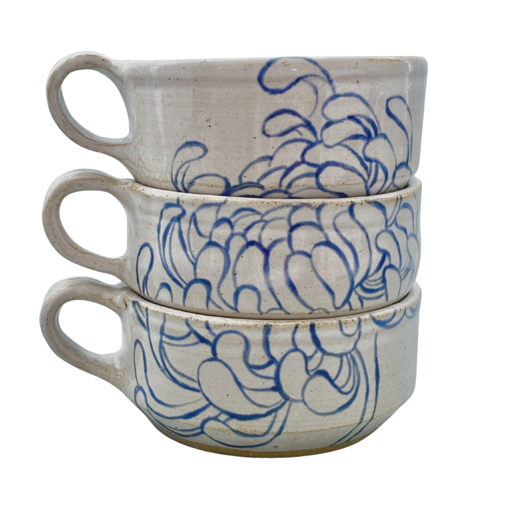 Chrysanthemug - Stacking Set in Blue