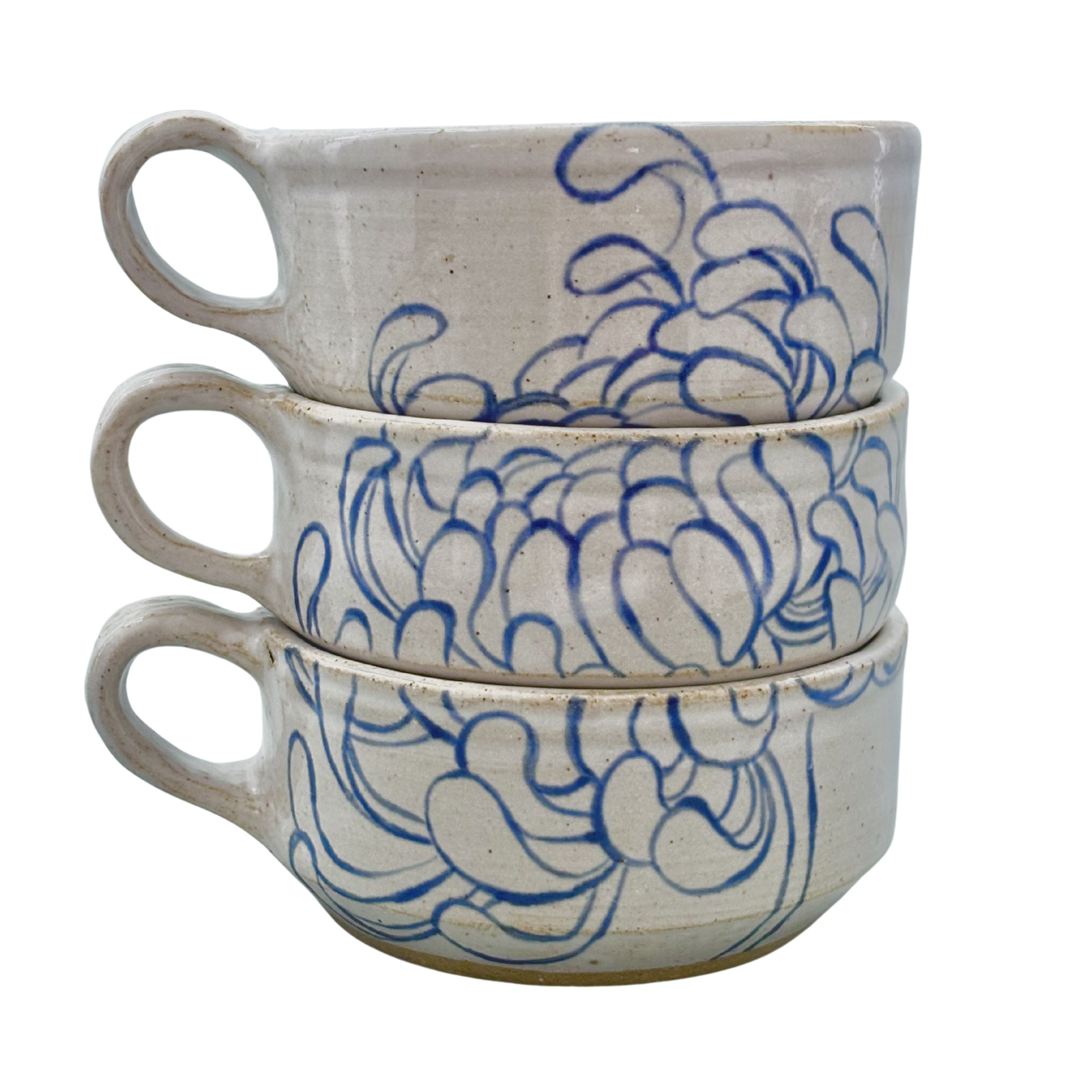 Chrysanthemug - Stacking Set in Blue