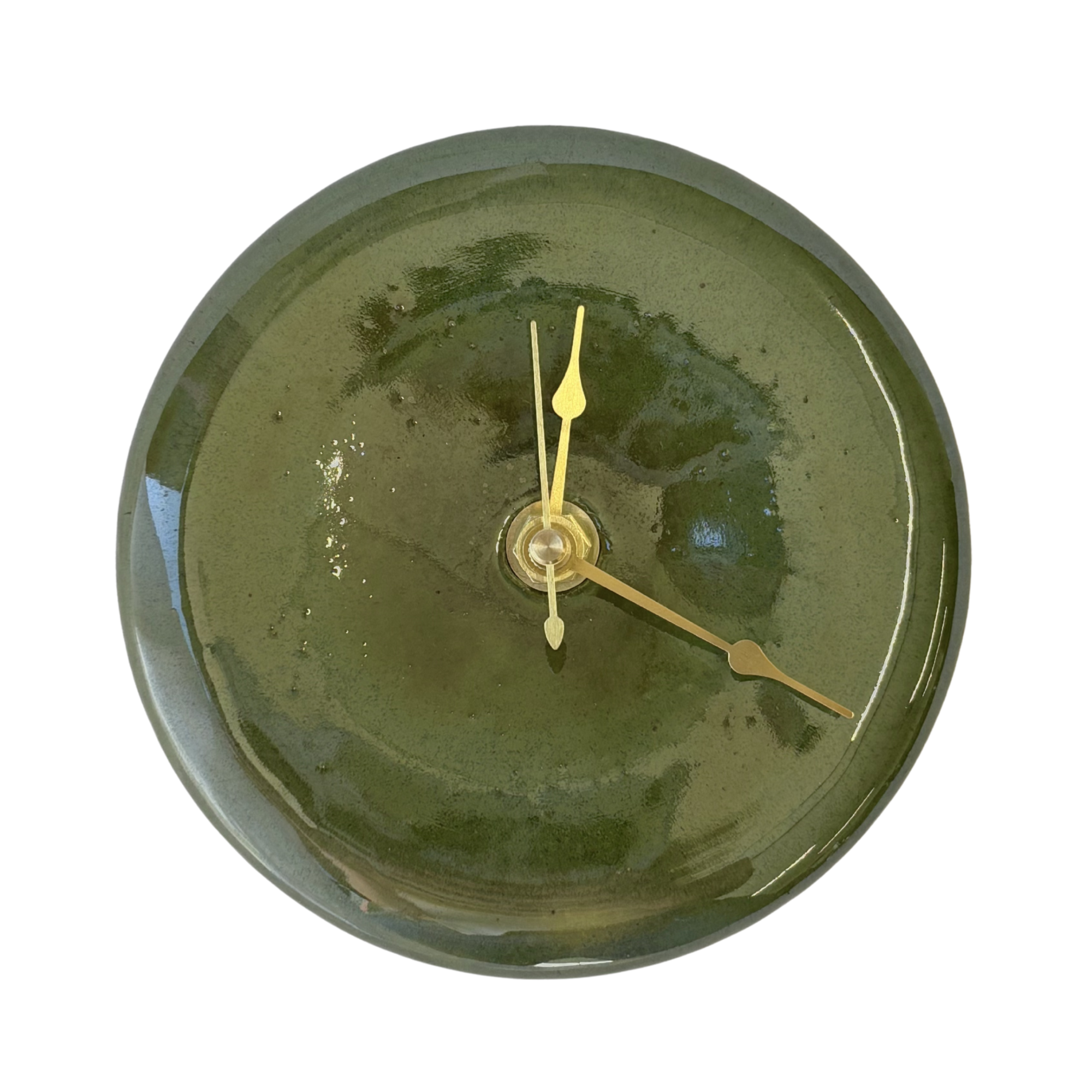Bubble Clock in Ocean Green