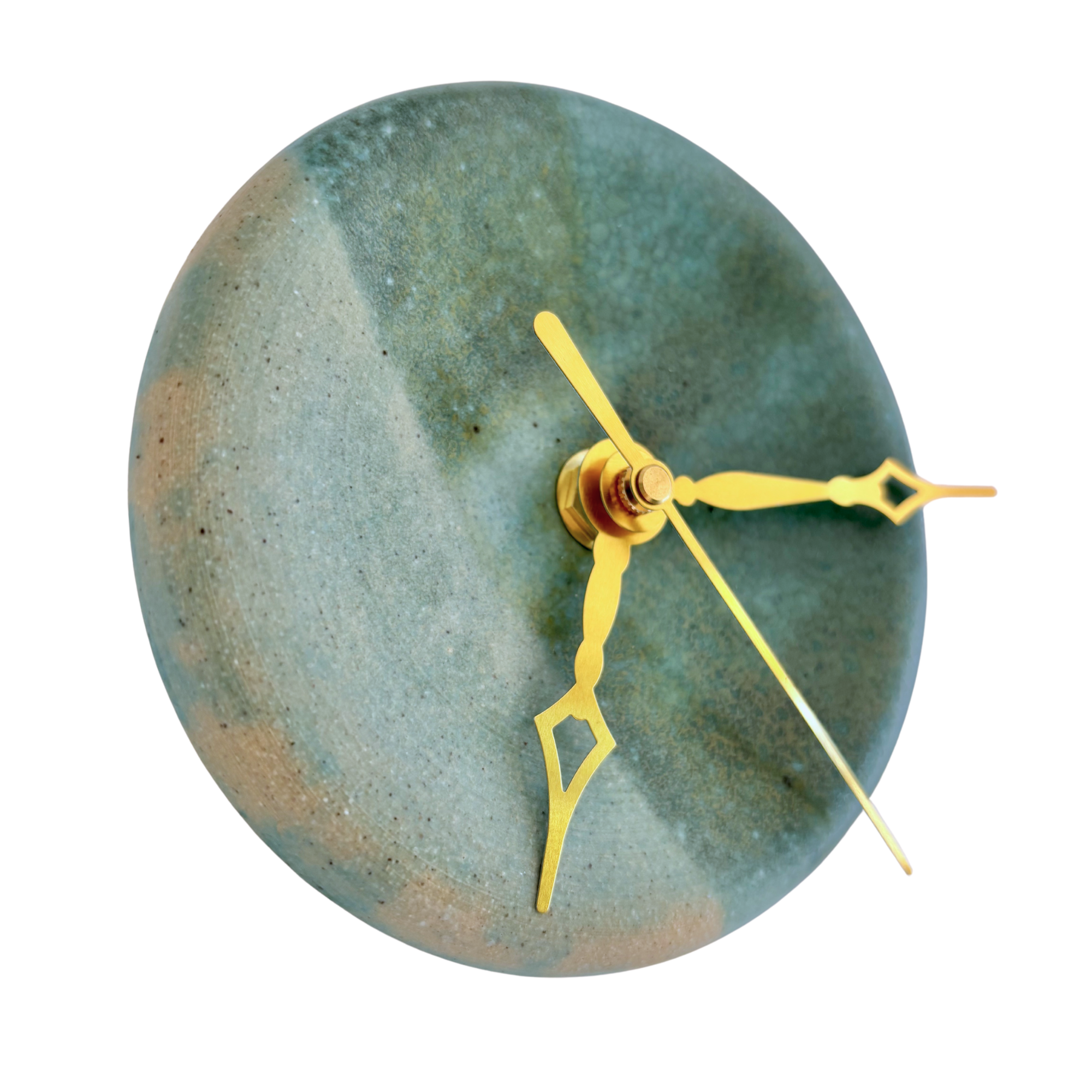 Bubble Clock in Beach Teal
