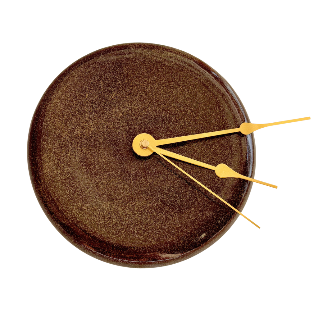Bubble Clock in Speckled Brown