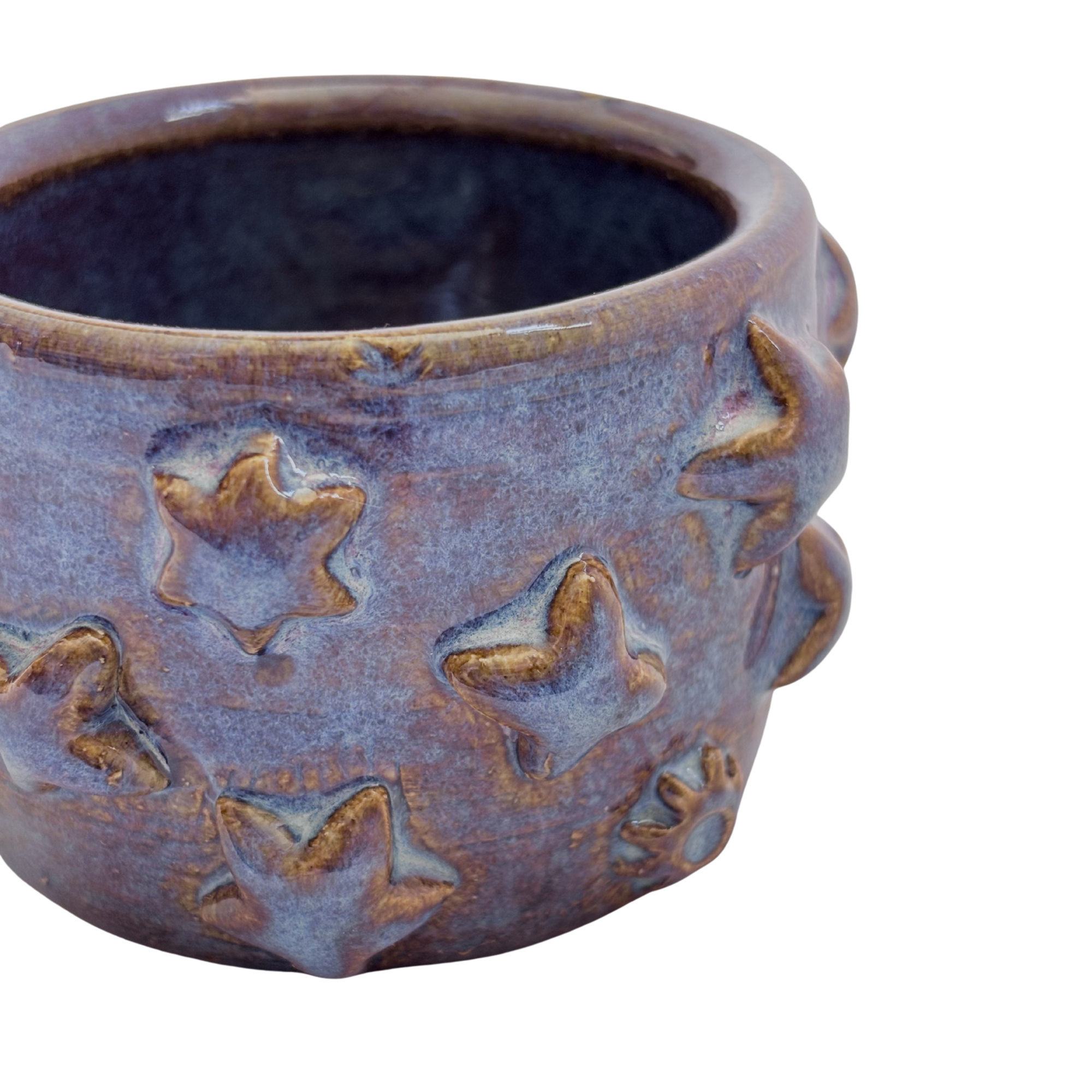 Textured Tea Cup - Starry Night Blue