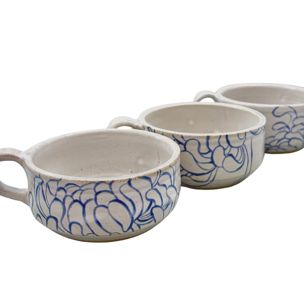 Chrysanthemug - Stacking Set in Blue