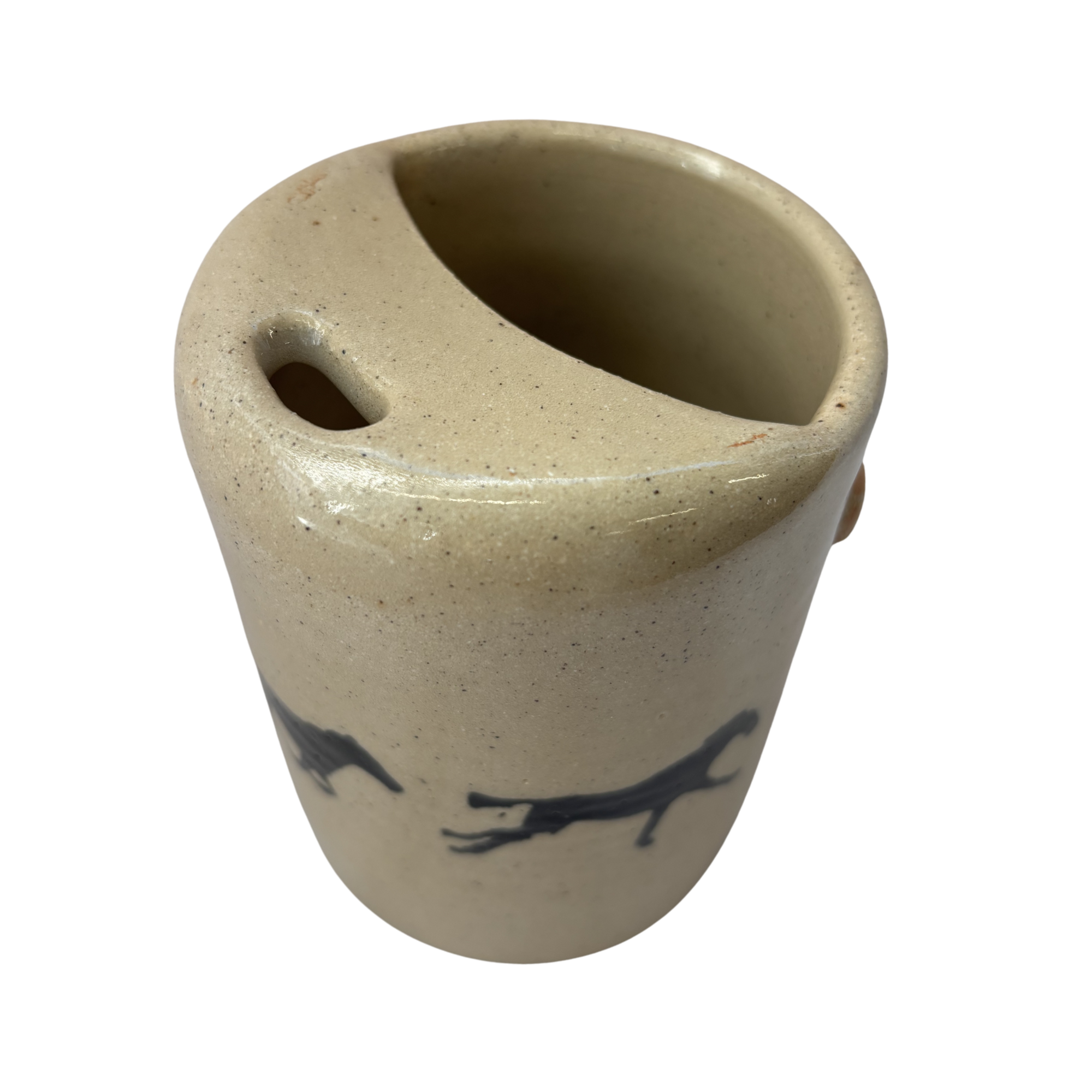 Horse Travel Mug in Glossy Sandstone