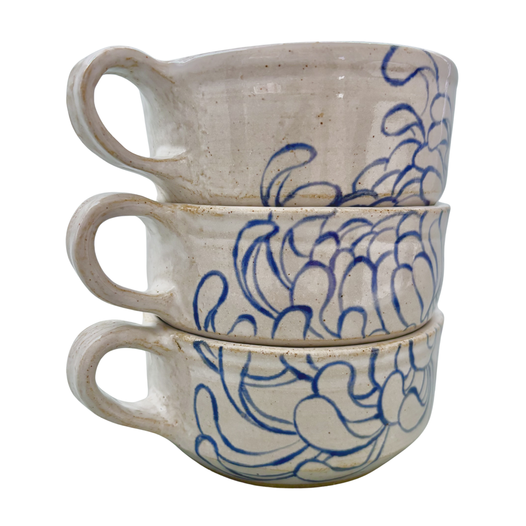 Chrysanthemug - Stacking Set in Blue