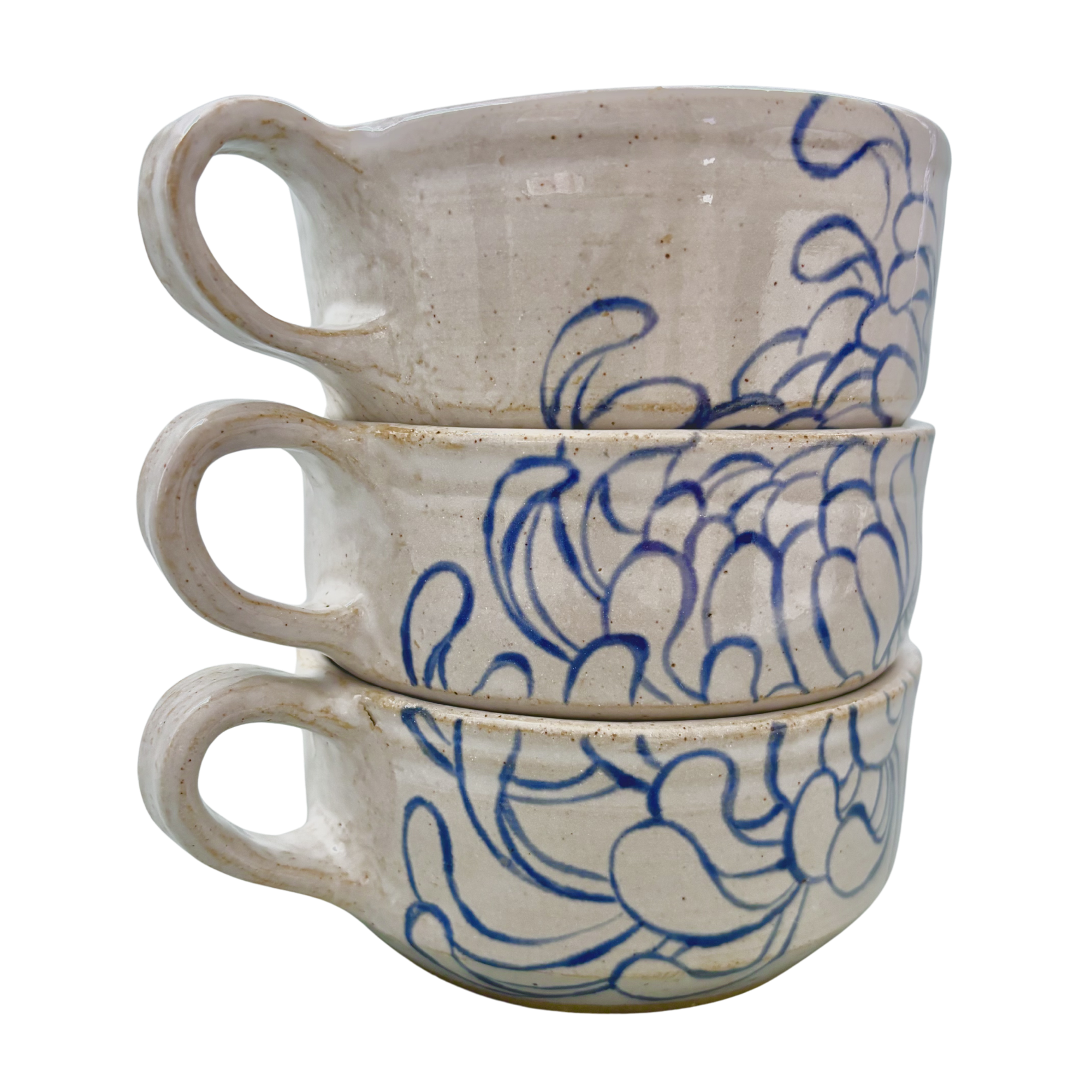 Chrysanthemug - Stacking Set in Blue