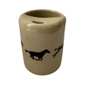 Horse Travel Mug in Glossy Sandstone