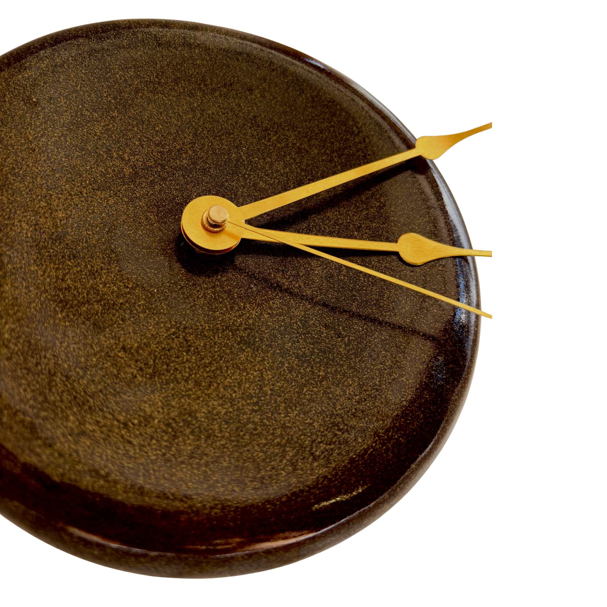 Bubble Clock in Speckled Brown