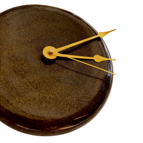 Bubble Clock in Speckled Brown