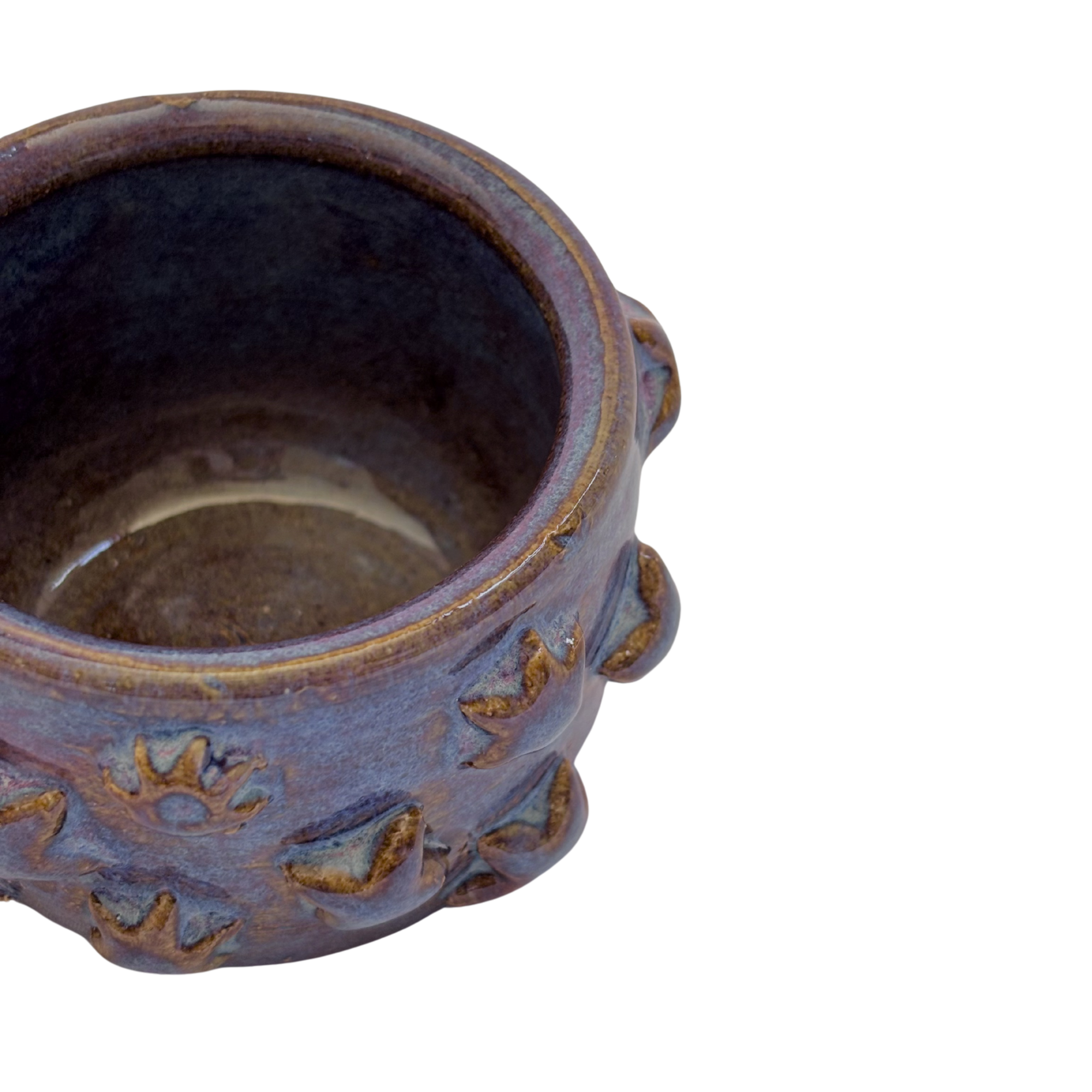 Textured Tea Cup - Starry Night Blue