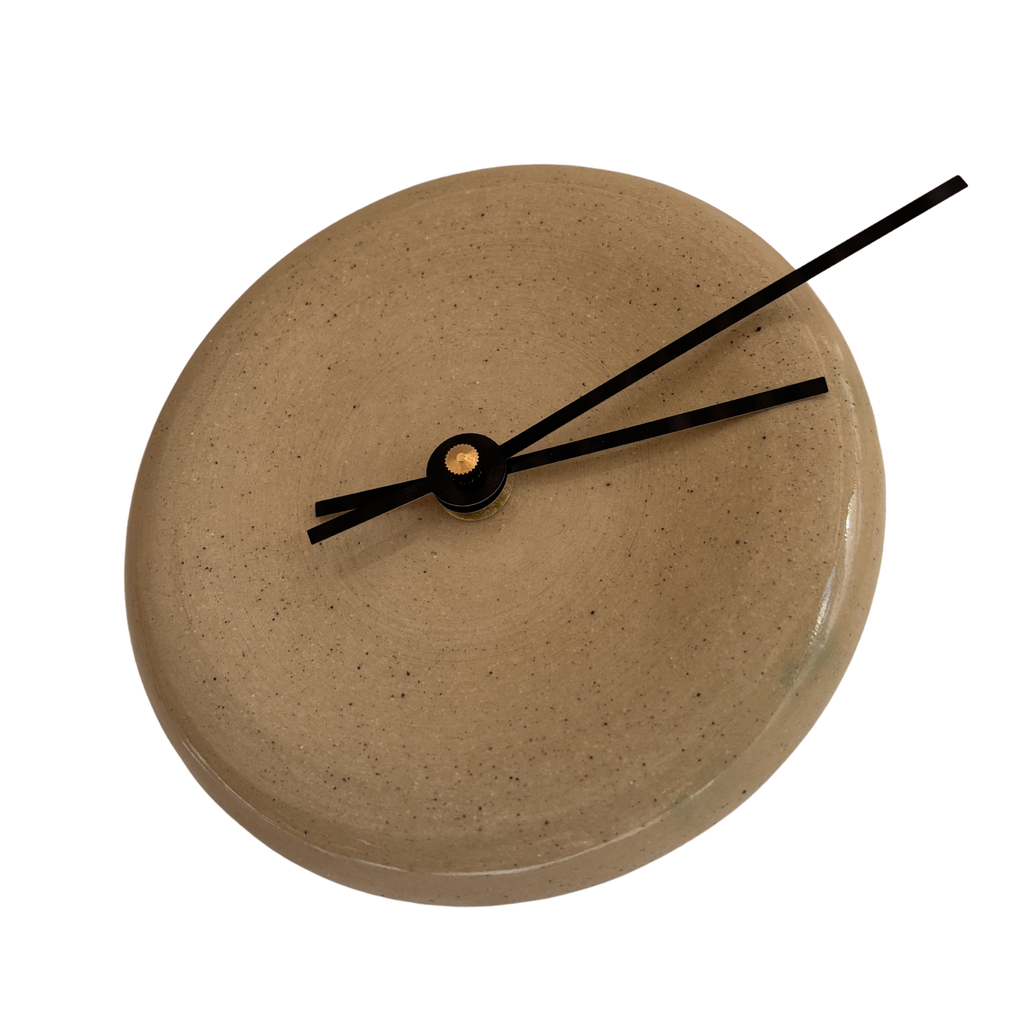Wall Clock in Glossy Sandstone