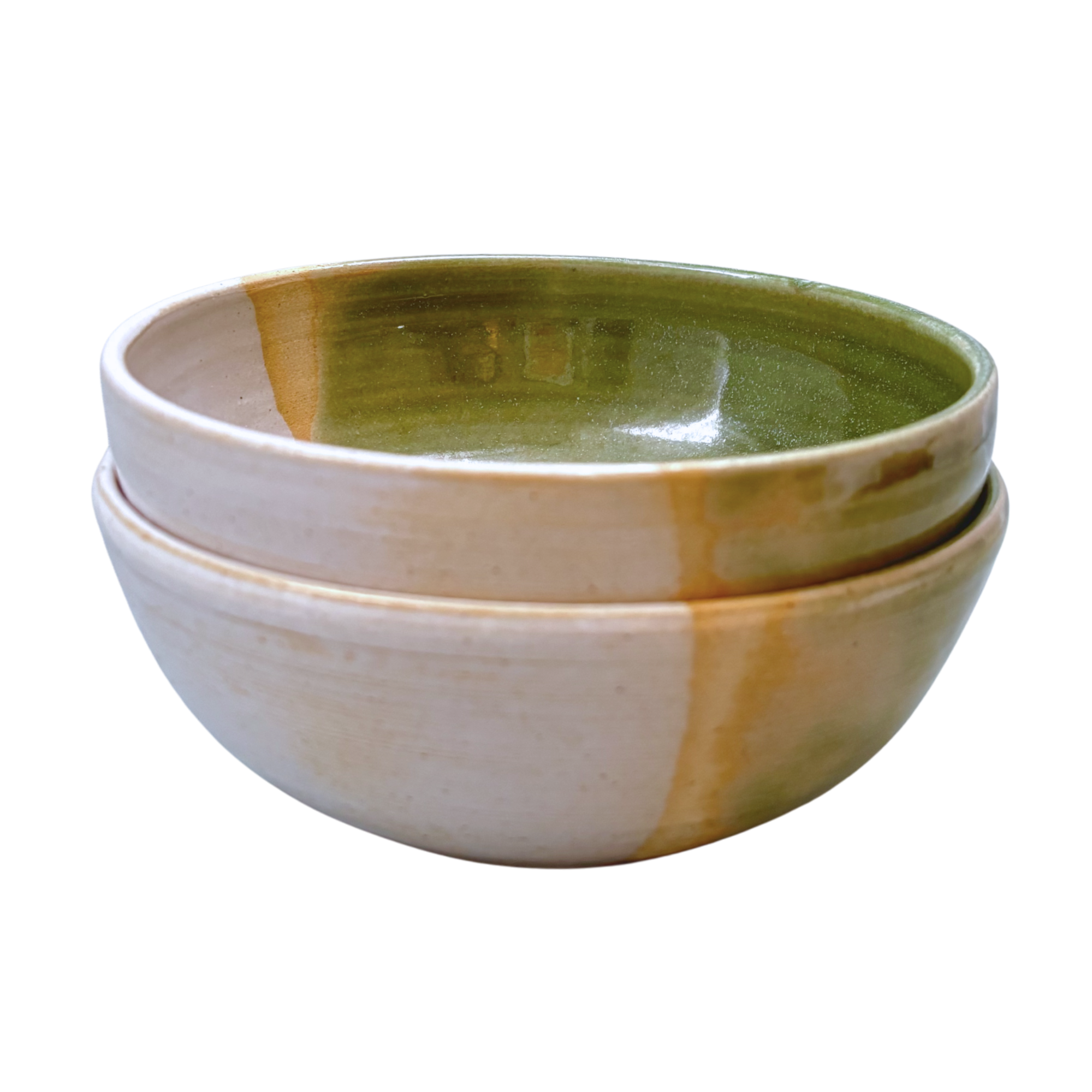 Half Moon Bowl Set in Green