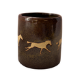 Horse Mug in Speckled Brown