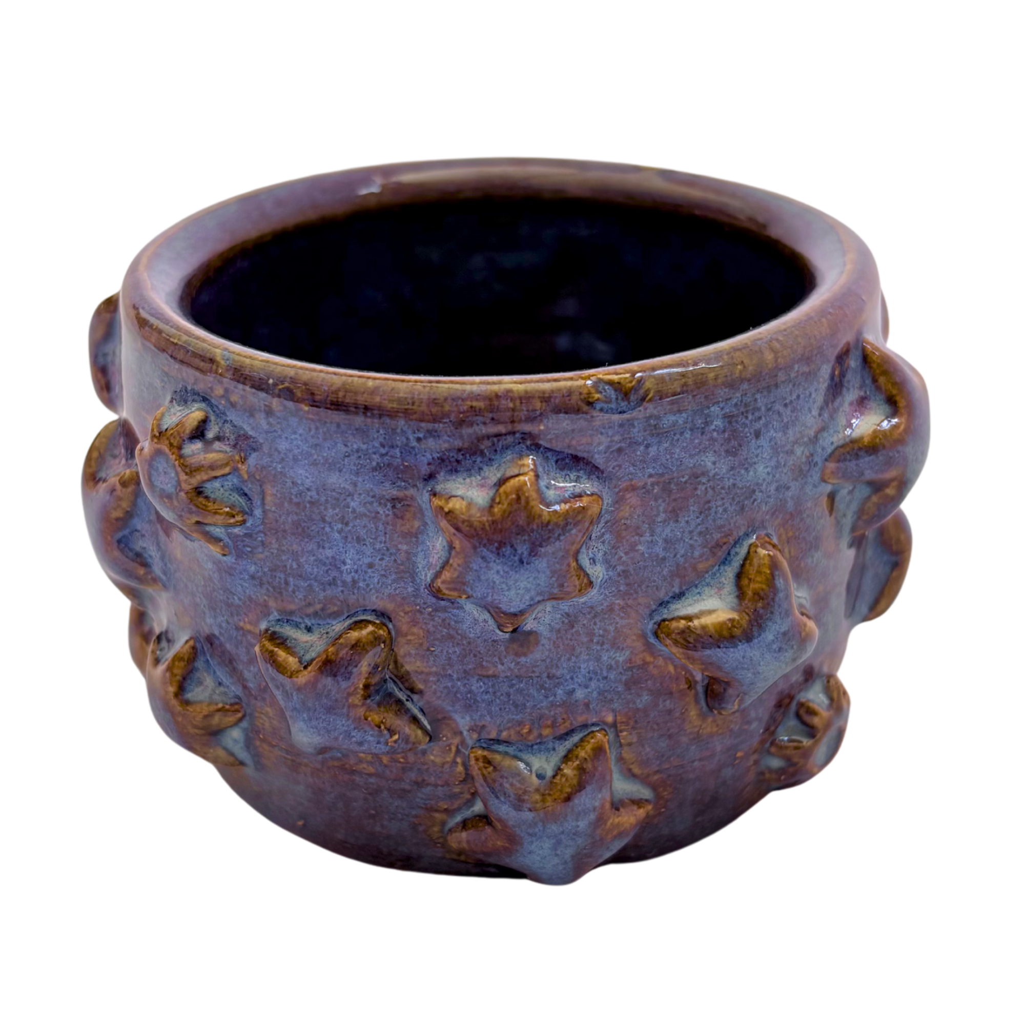 Textured Tea Cup - Starry Night Blue