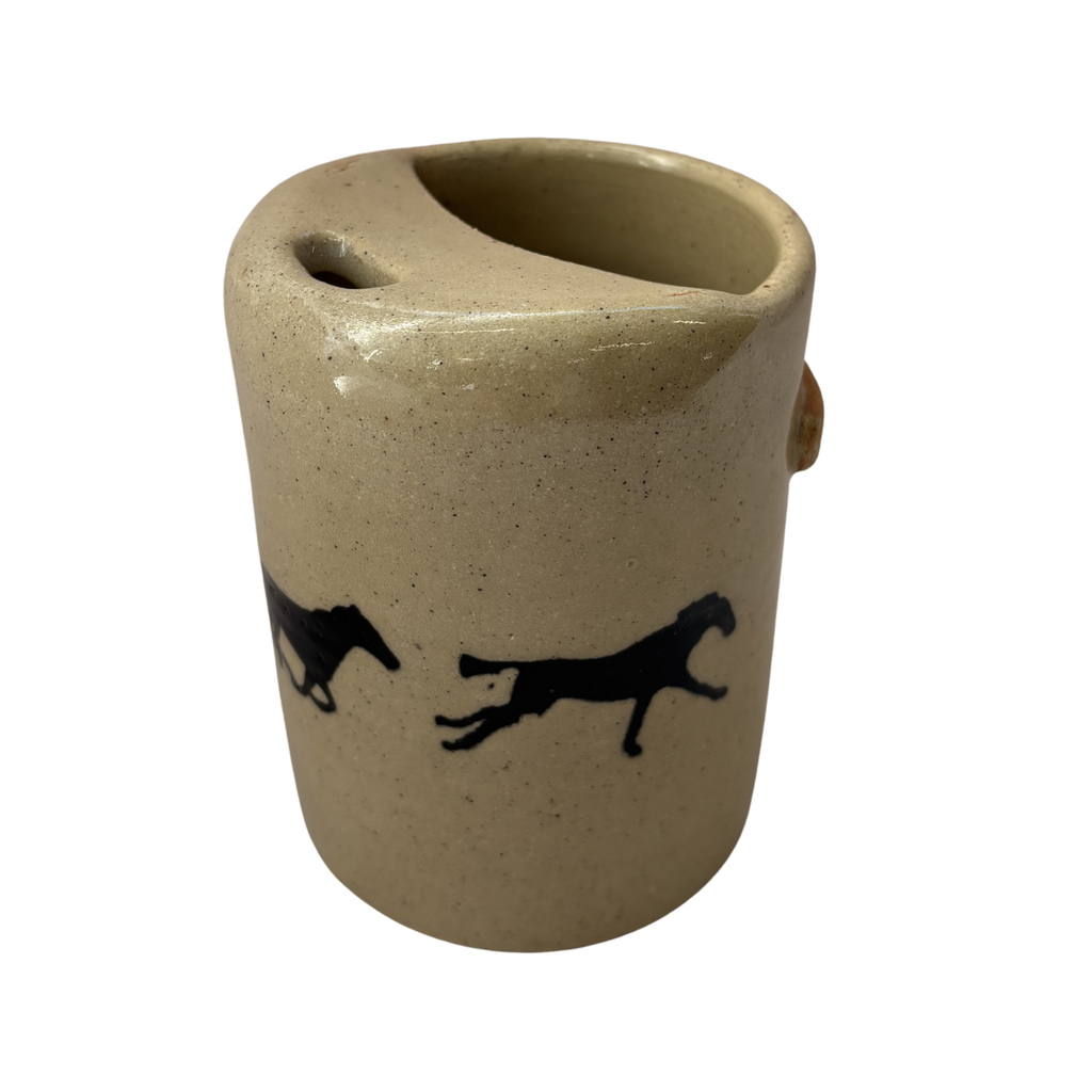 Horse Travel Mug in Glossy Sandstone