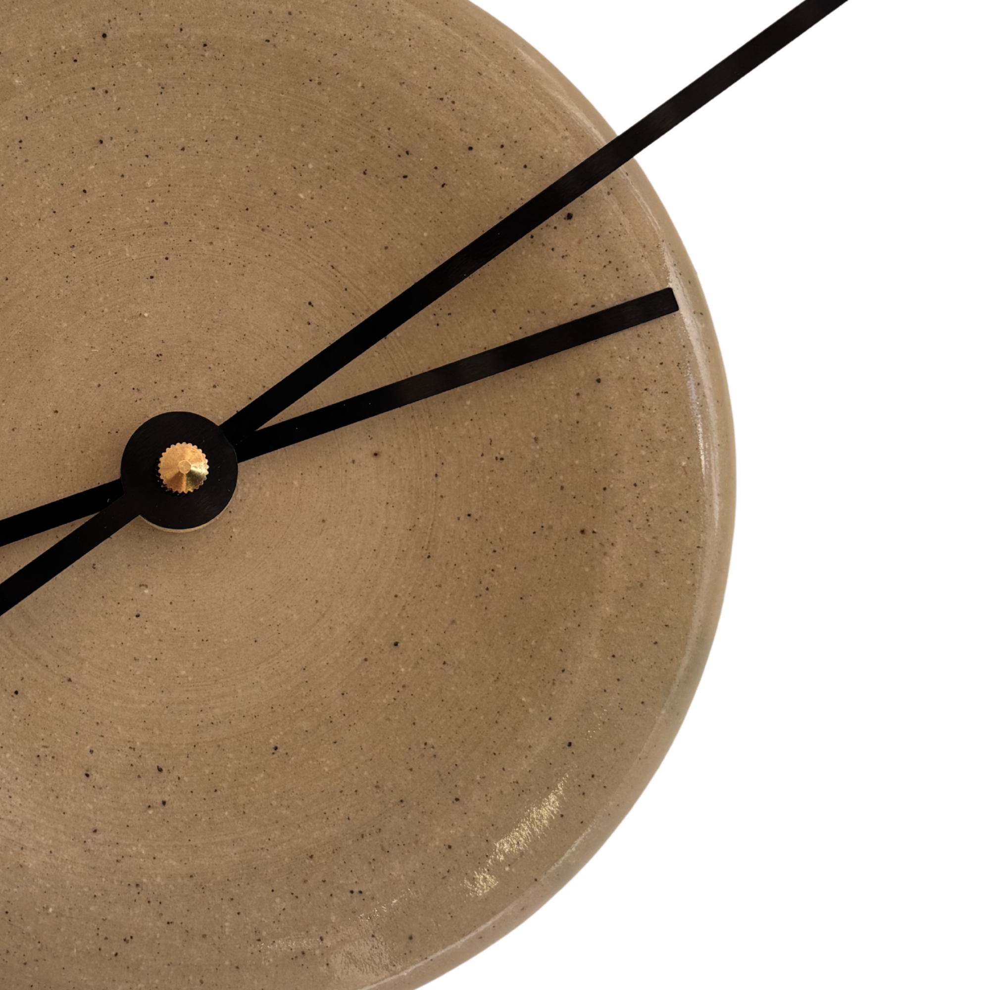 Wall Clock in Glossy Sandstone