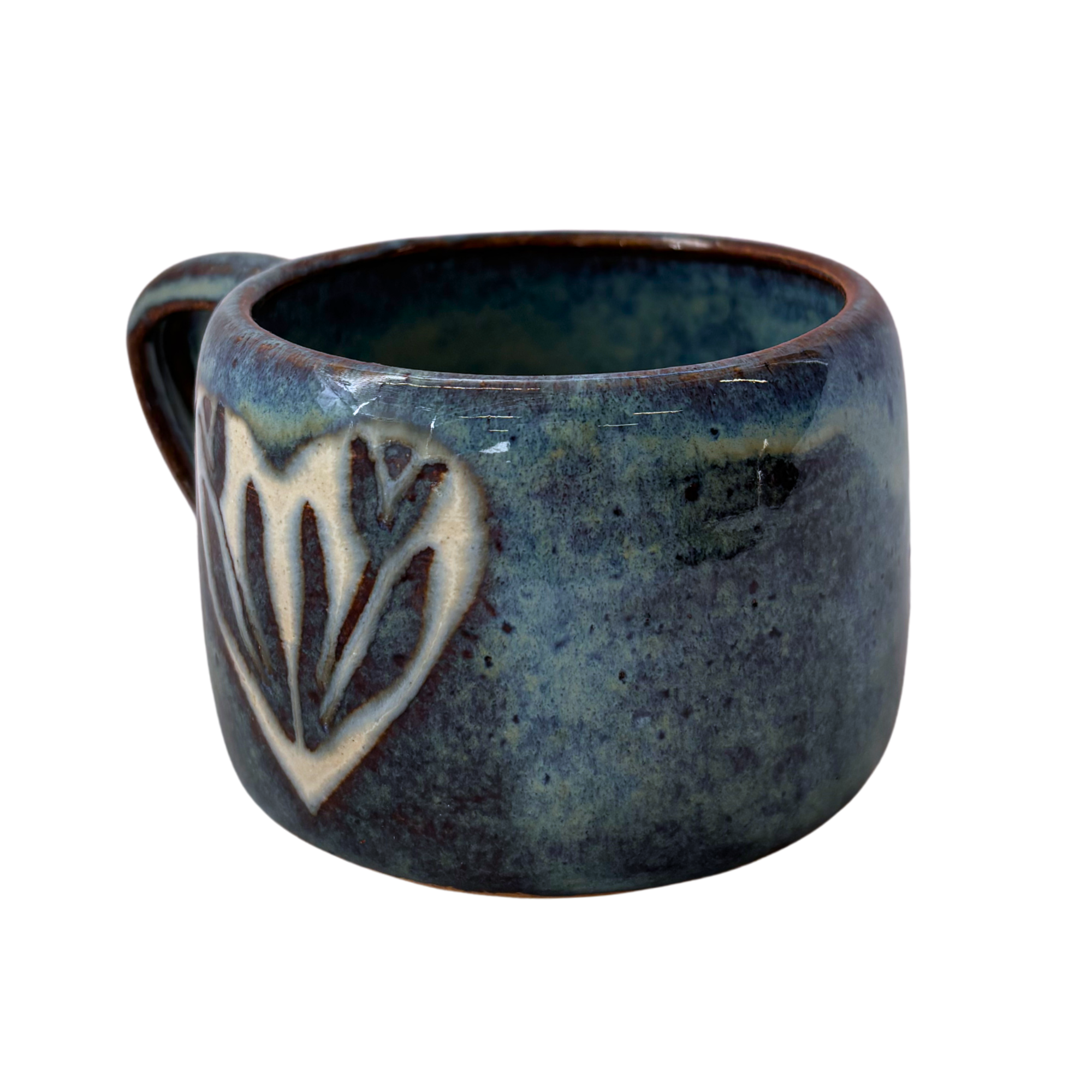 Tile Mug in Speckled Blue