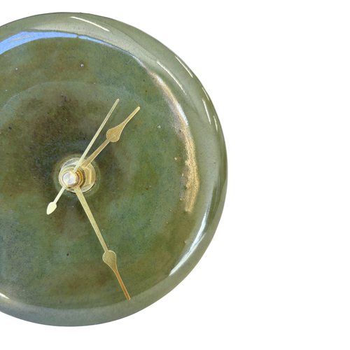 Bubble Clock in Ocean Green