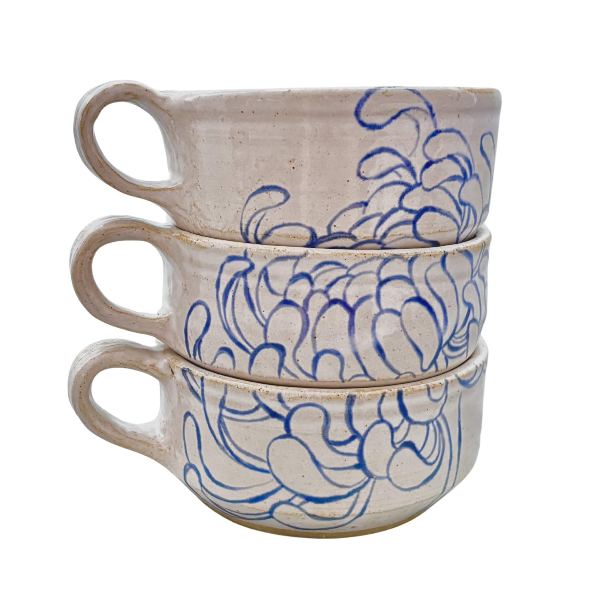 Chrysanthemug - Stacking Set in Blue