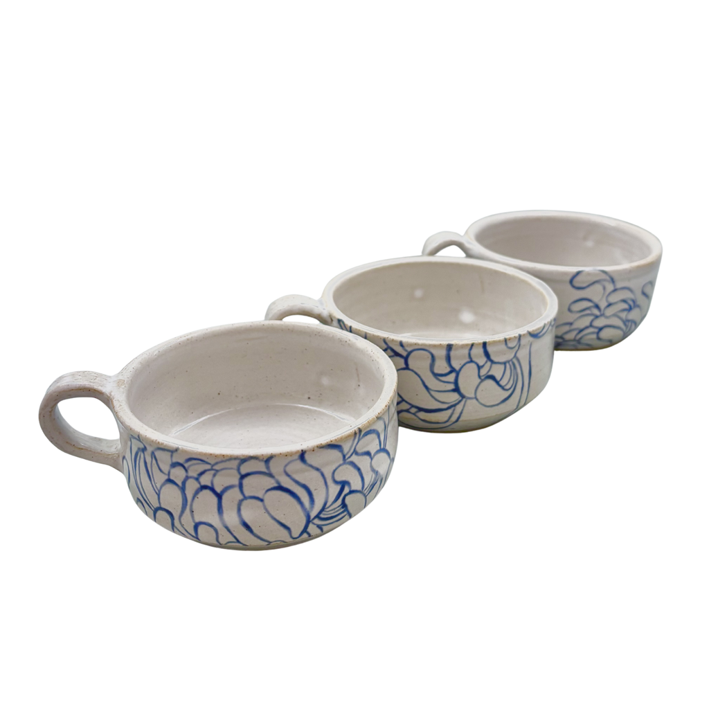 Chrysanthemug - Stacking Set in Blue