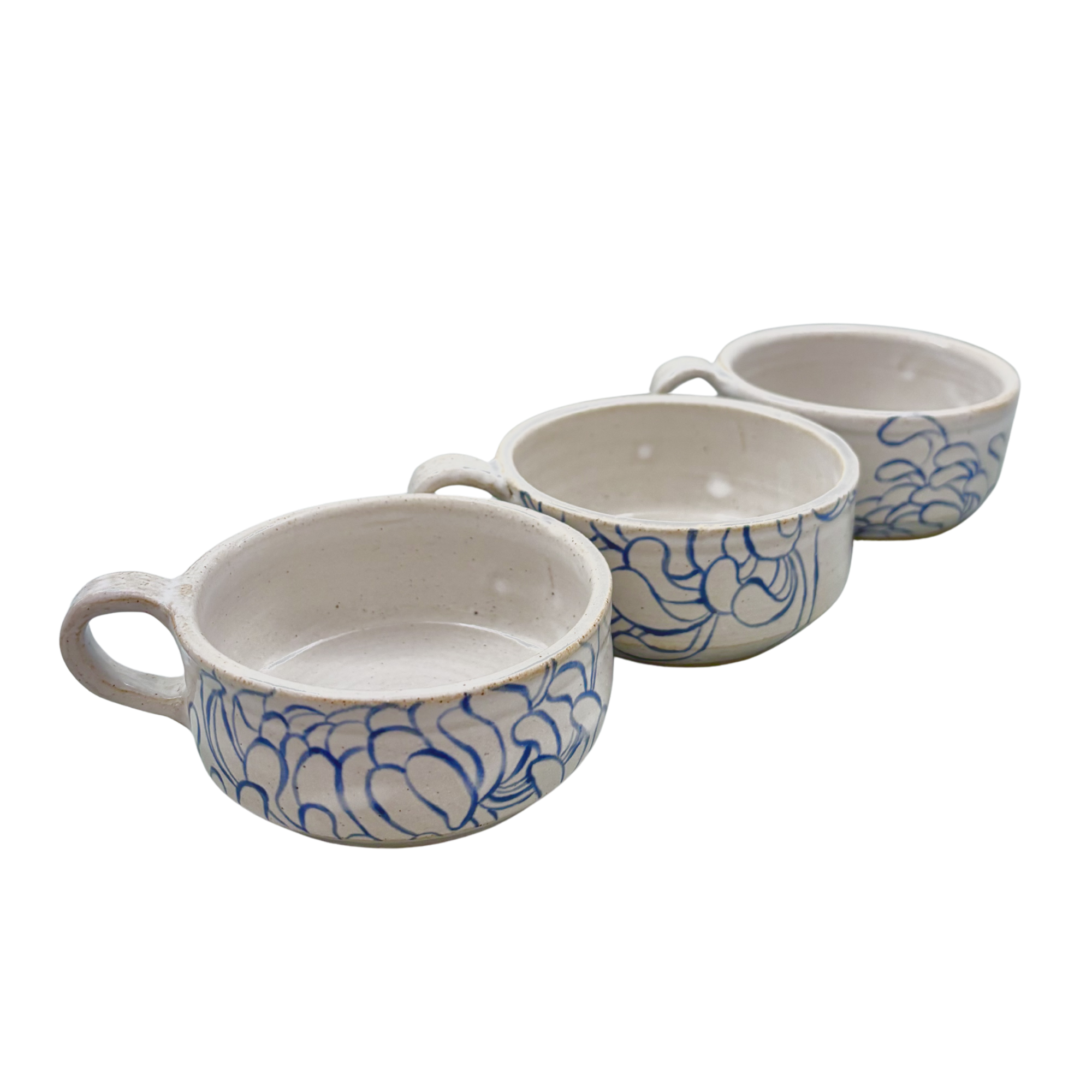 Chrysanthemug - Stacking Set in Blue