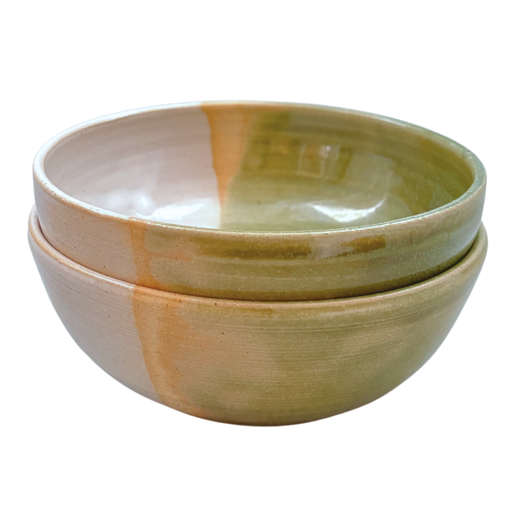 Half Moon Bowl Set in Green