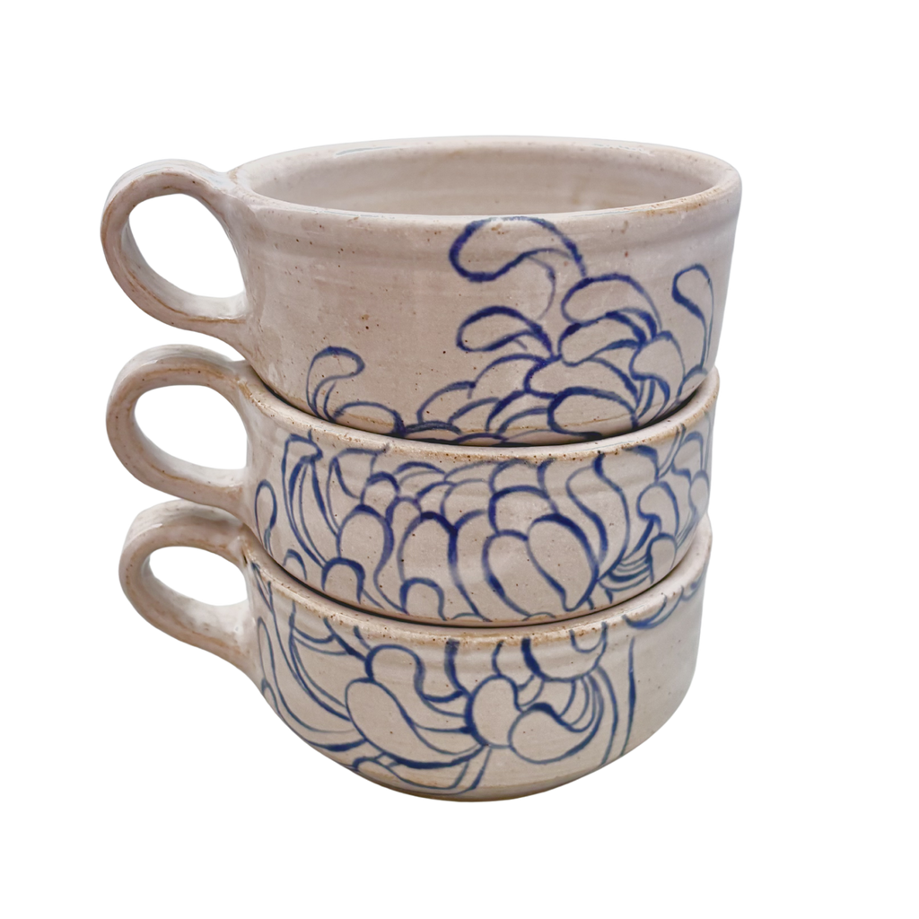 Chrysanthemug - Stacking Set in Blue