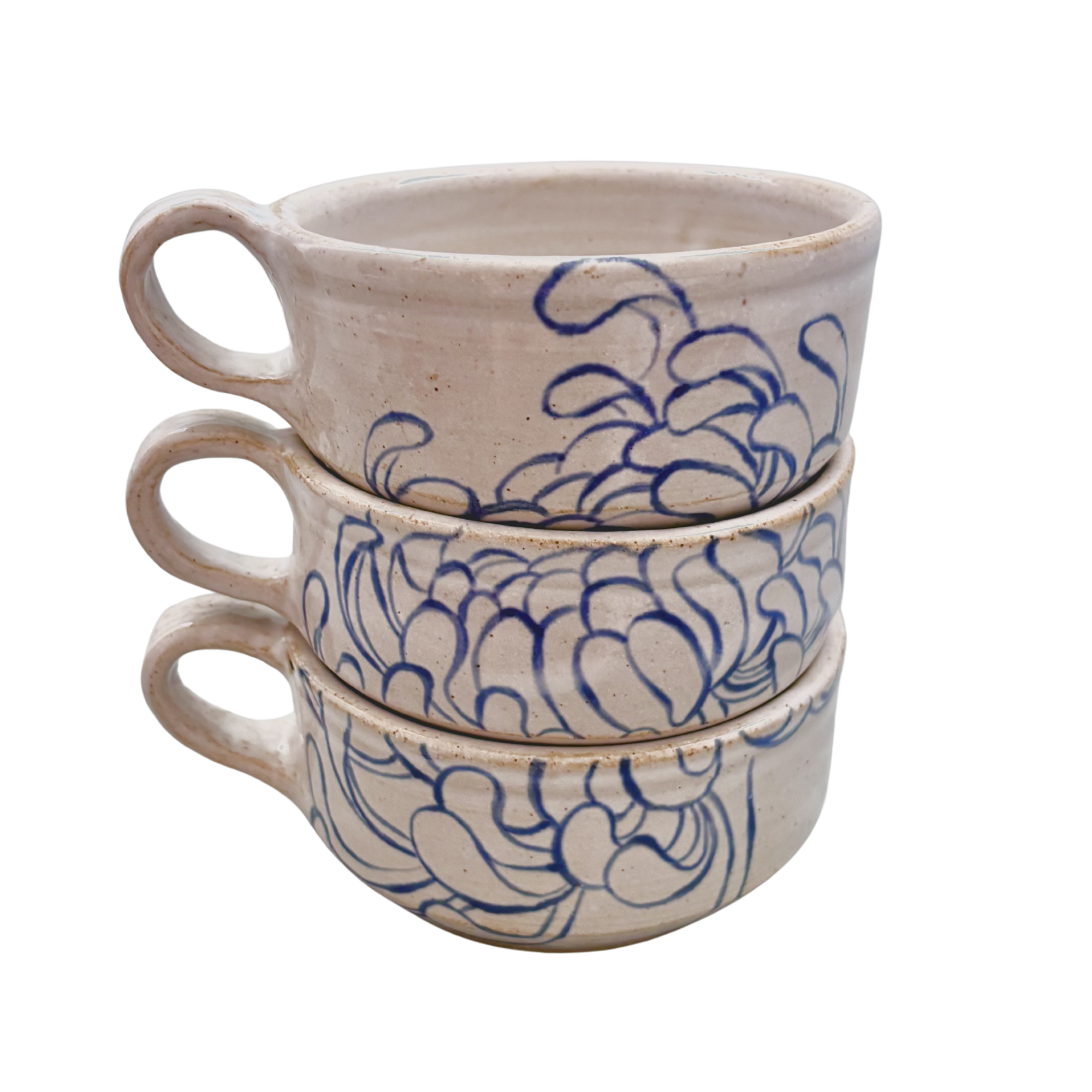 Chrysanthemug - Stacking Set in Blue